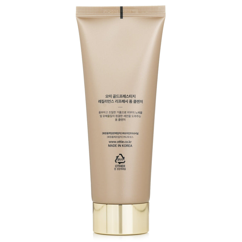 Ottie Gold Prestige Resilience Refresh Foam Cleanser  150ml/5.07oz