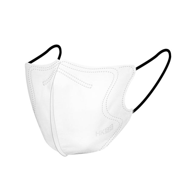 HK99 HK99 - (Normal Size) 3D Mask (30 pieces) White with Black Earloop  24 x 12.5 cm