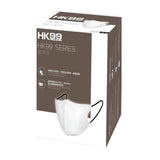 HK99 HK99 - (Normal Size) 3D Mask (30 pieces) White with Black Earloop  24 x 12.5 cm