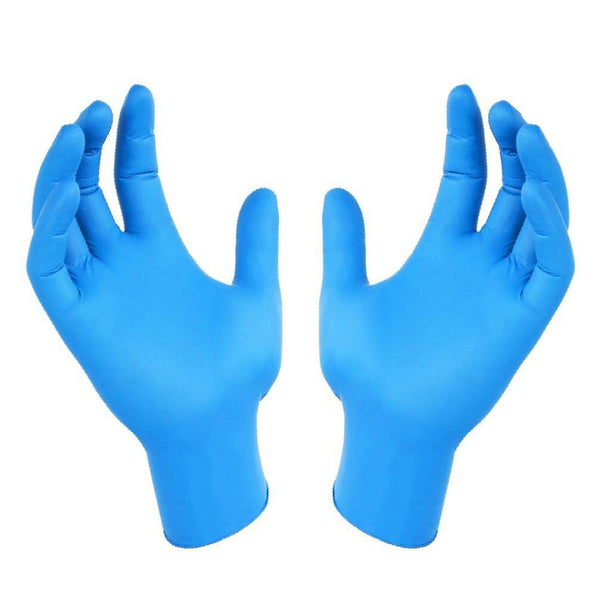 KQ KQ - Vitrile Disposable Vinyl & Nitrile Blend Gloves -blue (M)  M