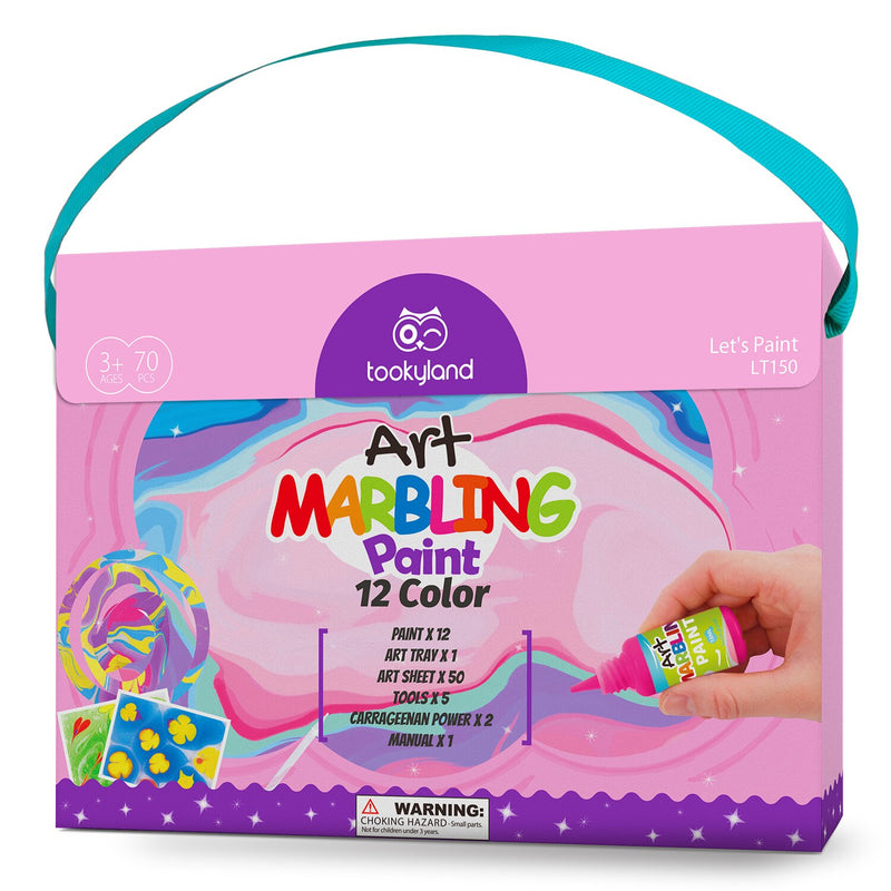 Tookyland Marbling Paint Kit - 12 Color  20x5x26cm