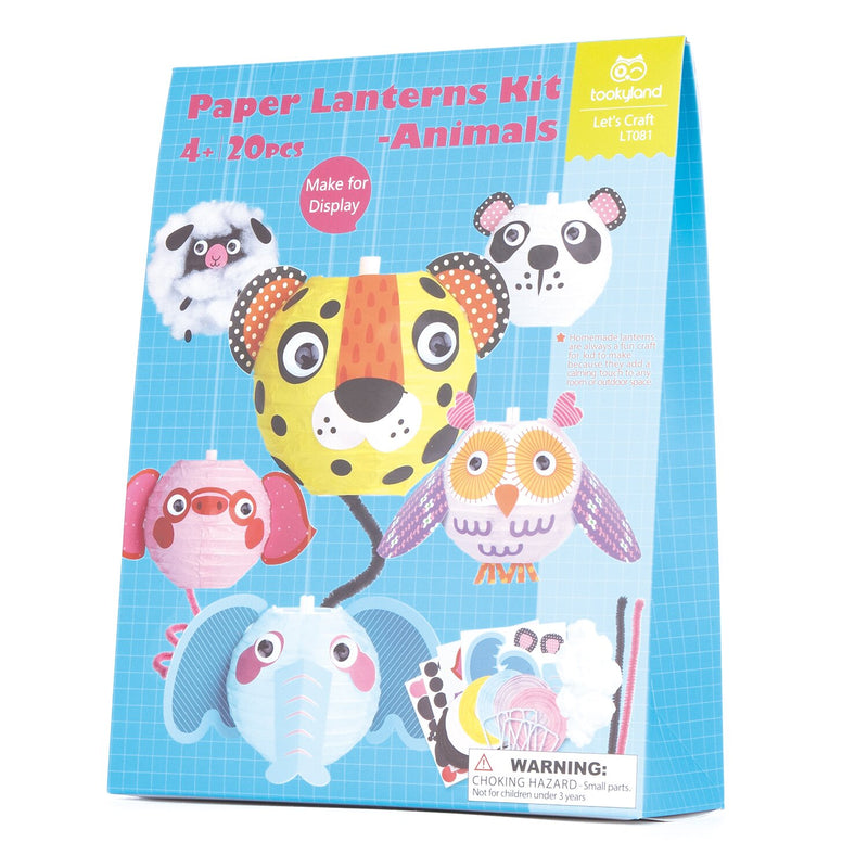 Tookyland Paper Lanterns Kit - Animals  26x7x20cm