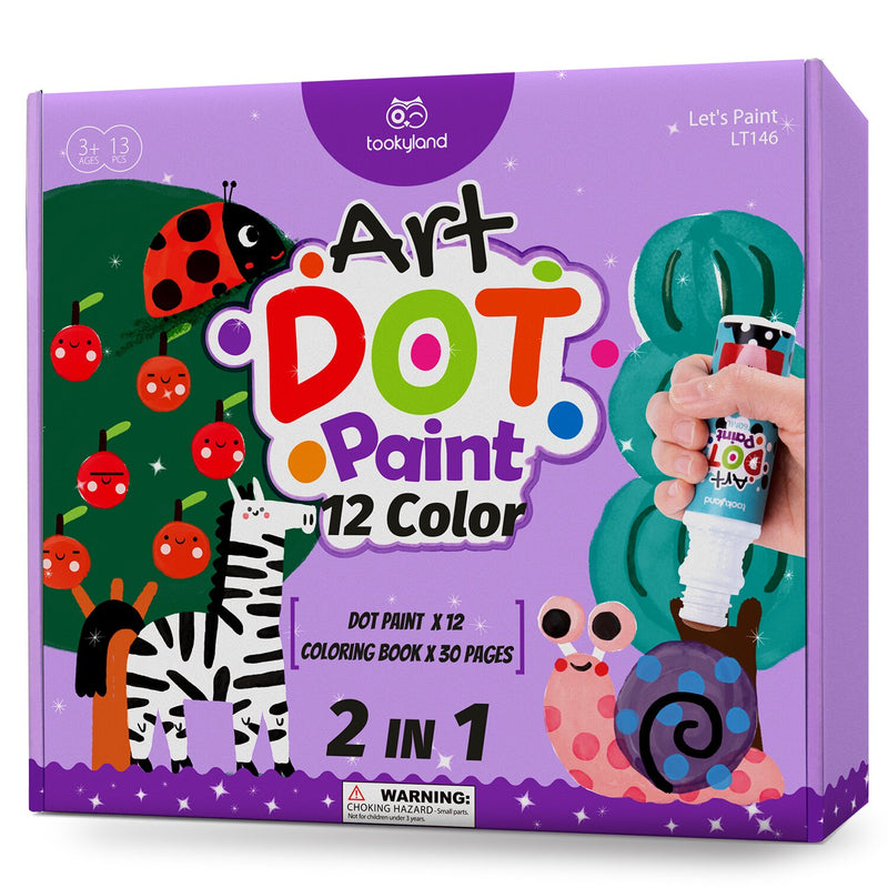 Tookyland Dot Paint - 12 Color  29x27x5cm