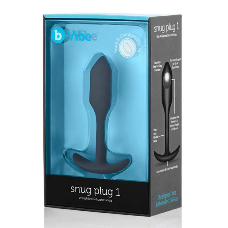 B-vibe Snug Anal Plug 1 - # Black  1 pc