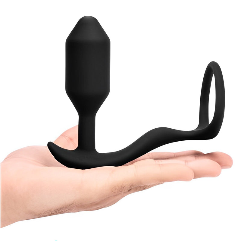 B-vibe Vibrating Snug & Tug M - # Black  1 pc