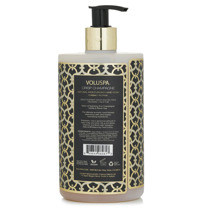 Voluspa Crisp Champagne Hand Soap - Sparkling Brut Champagne, Vanilla & Barrel Oak  450ml/15.2oz