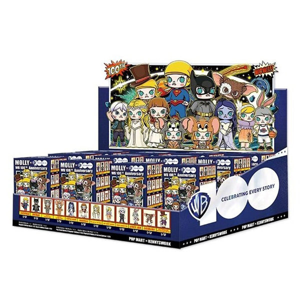 Popmart MOLLY ? Warner Bros 100th Anniversary Series Figures -  (Case of 12 Blind Boxes)  27x11x20cm