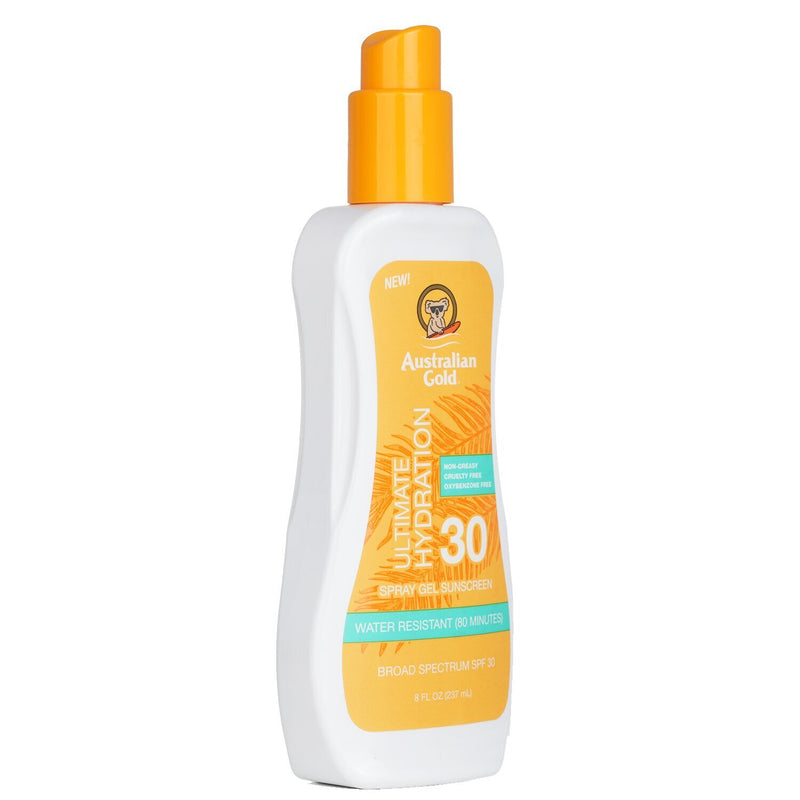 Australian Gold Spray Gel Sunscreen SPF 30 (Ultimate Hydration) (Exp. Date: 08/2023)  237ml/8oz