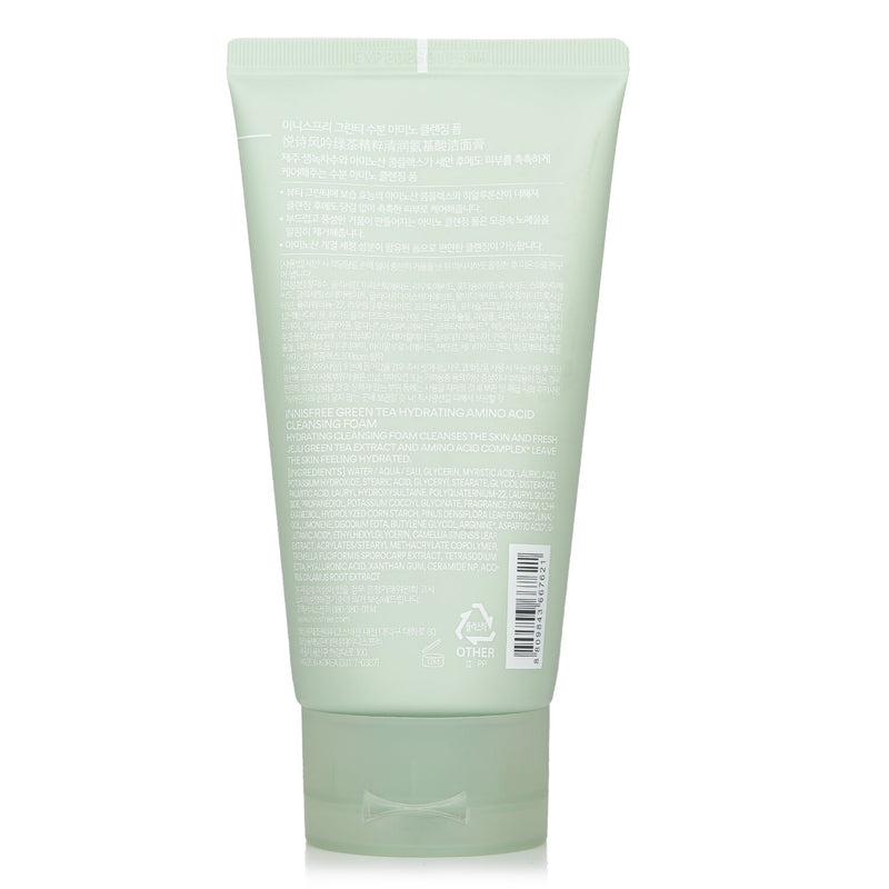 Innisfree Green Tea Hydrating Amino Acid Cleansing Foam  150g/5.29oz