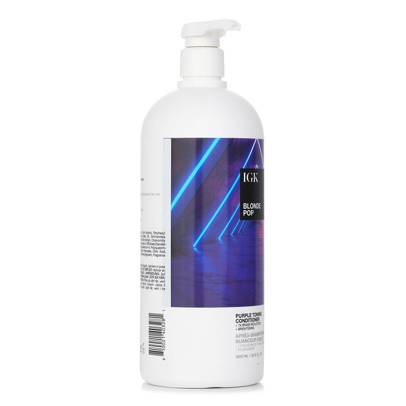 IGK Blonde Pop Purple Toning Conditioner  1000ml/33.8oz