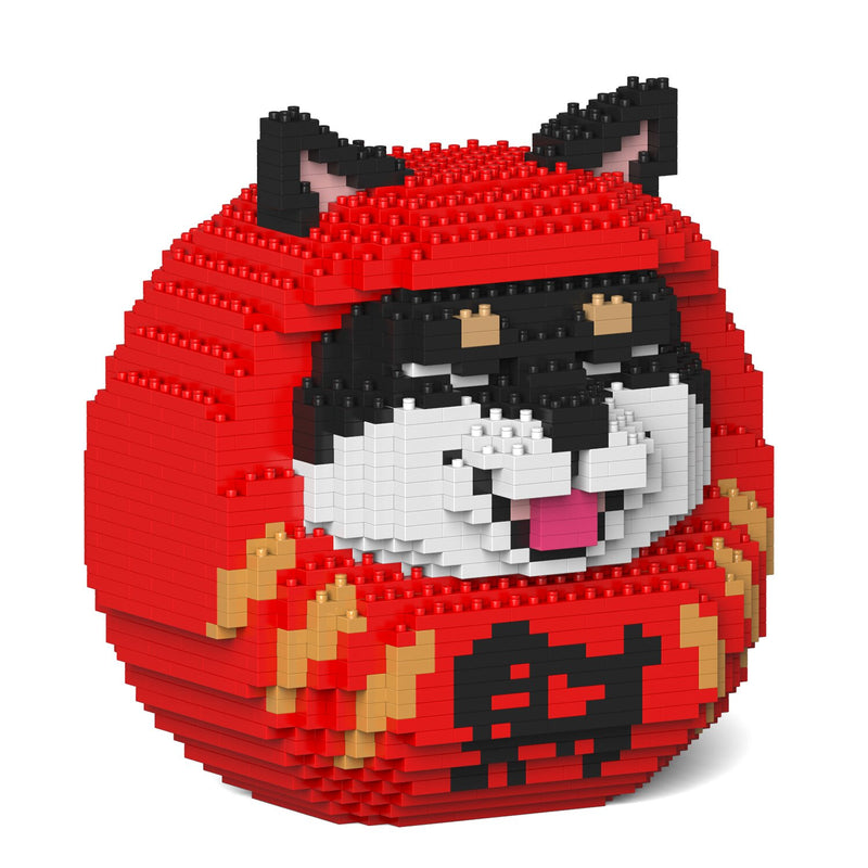 Jekca Shiba Daruma Doll 01S-M03 Building Bricks Set  18x16x21cm