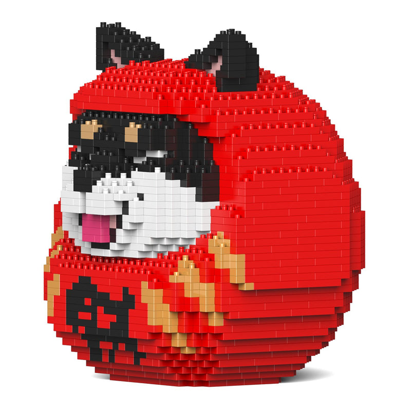 Jekca Shiba Daruma Doll 01S-M03 Building Bricks Set  18x16x21cm