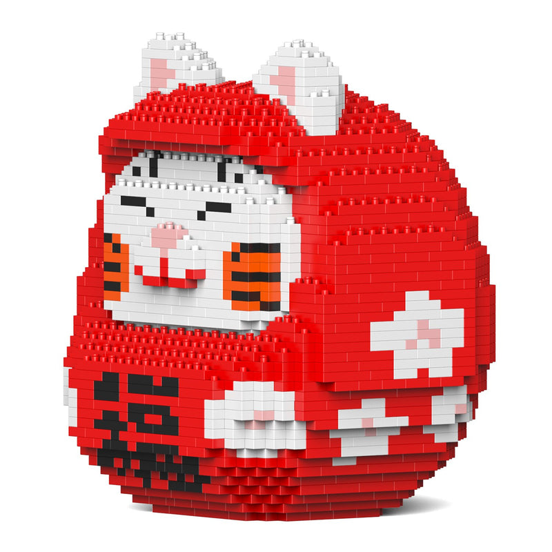 Jekca Daruma Maneki Neko 01S-M02 Building Bricks Set  18x14x20cm