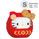 Jekca Hello Kitty Daruma 01S Building Bricks Set  20x16x22cm