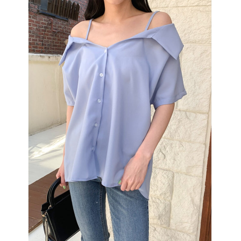 Trendywhere Off-shoulder Shirt  Free (XS-L)