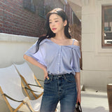 Trendywhere Off-shoulder Shirt  Free (XS-L)