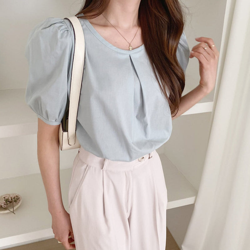 Trendywhere Puff Sleeve Blouse  Free (XS-M)