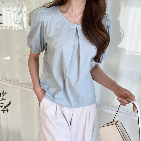 Trendywhere Puff Sleeve Blouse  Free (XS-M)