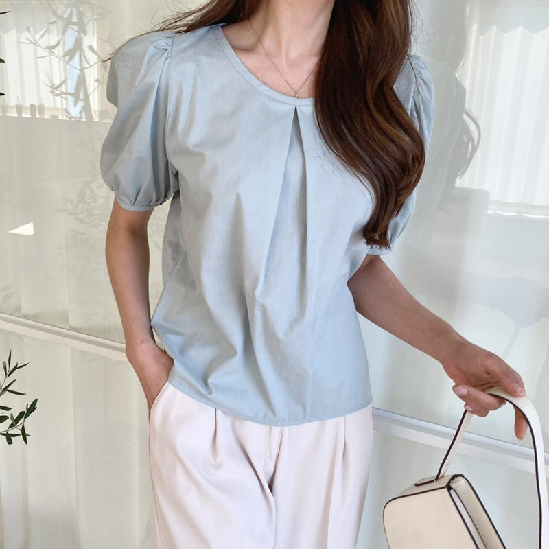 Trendywhere Puff Sleeve Blouse  Free (XS-M)