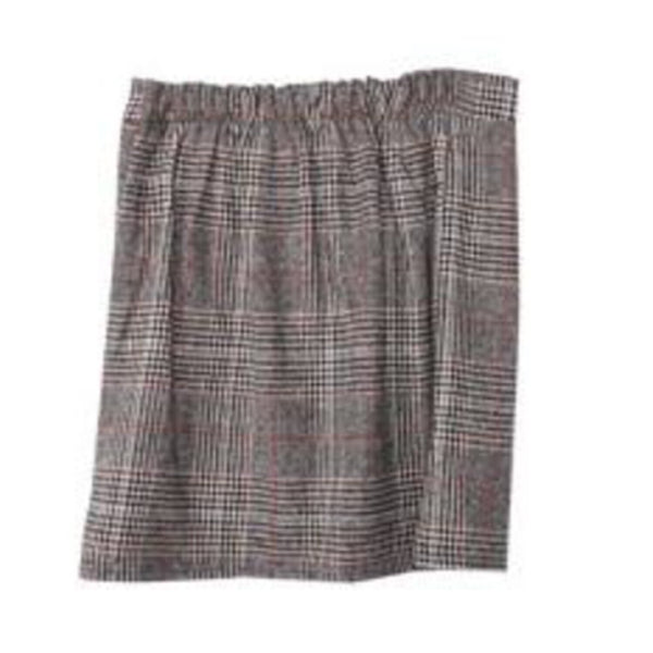 Trendywhere Check Wool Mini Skirt  Free (XS-M)