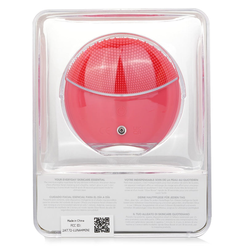 FOREO Luna 4 Mini Dual-Sided Facial Cleansing Massager - # Coral  1pcs