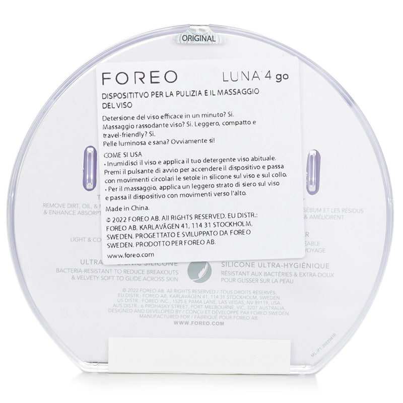 FOREO Luna 4 Go Facial Cleansing & Massaging Device - # Lavender  1pcs