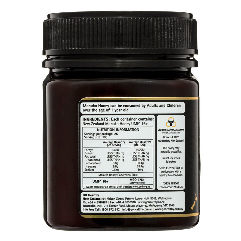 Go Healthy [Authorized Sales Agent] GO Healthy GO Manuka Honey UMF 16+ 250gm  250gm