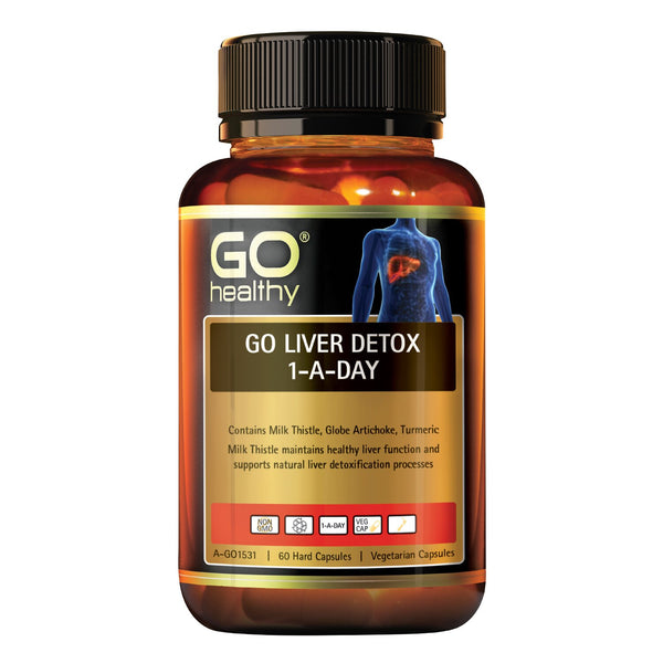 Go Healthy [Authorized Sales Agent] GO Healthy GO Liver Detox 1-A-Day - 60 VegeCapsules  60pcs/box