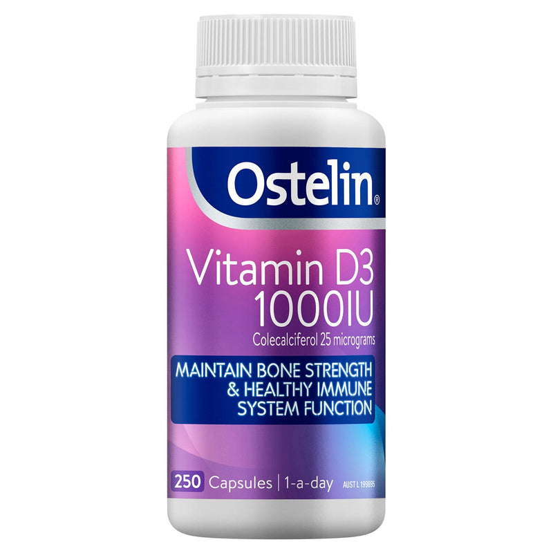 Ostelin [Authorized Sales Agent] Ostelin Vitamin D3 1000IU - 250 Capsules  250pcs/box