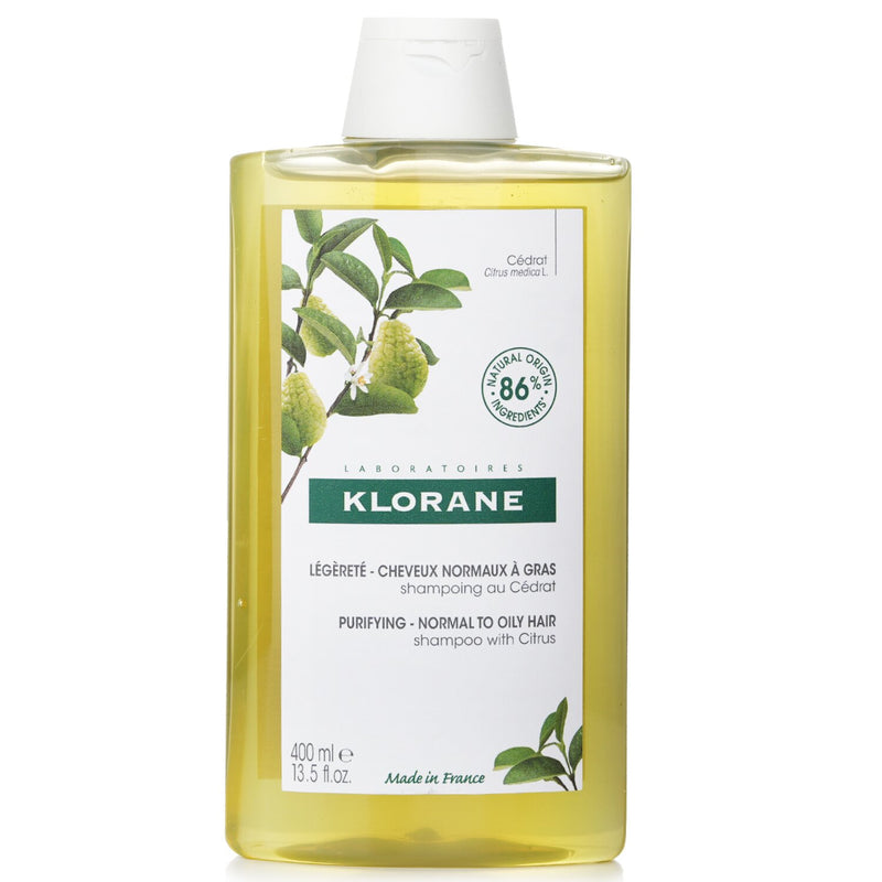 Klorane Shampoo With Citrus (Purifying Normal To Oily Hair)  400ml/13.5oz