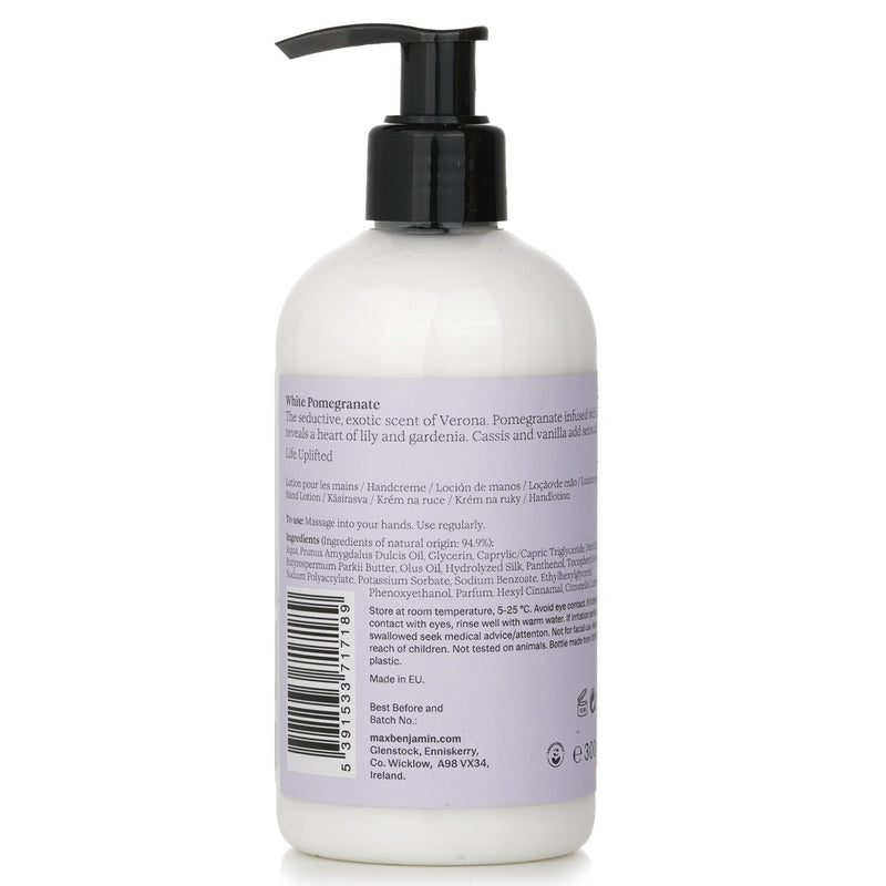 Max Benjamin Natural Hand & Body Lotion - White Pomegranate  300ml