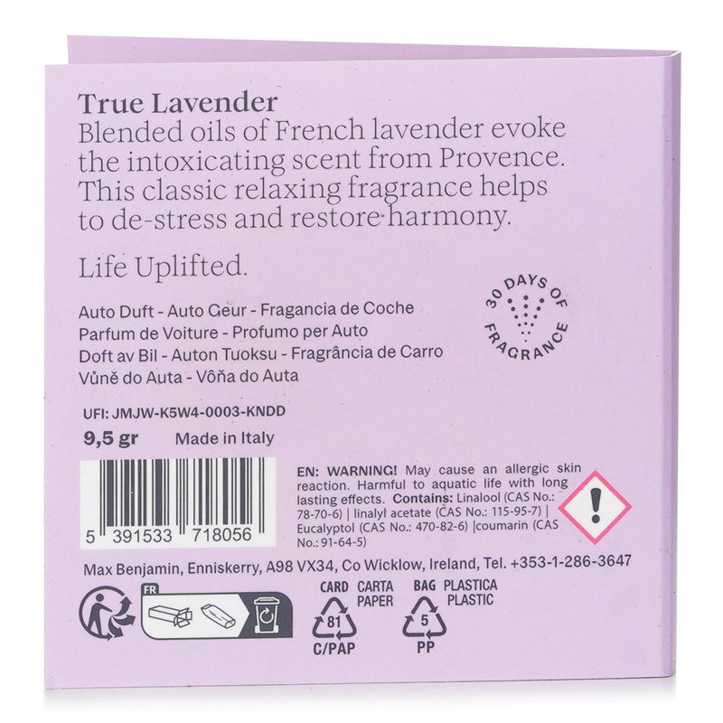 Max Benjamin Car Fragrance Refill - True Lavender  1pc