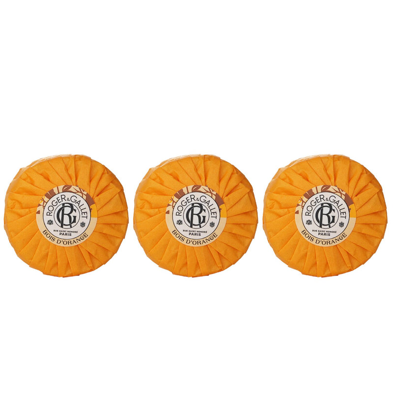 Roger & Gallet Orange Wood Wellbeing Soaps Coffret  3x100g