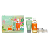 Ren Celebrate Your Skin X'mas Set: Cleansing Gel 50ml + AHA Tonic 100ml + Eye Cream 5ml + Day Cream 15ml  4pcs