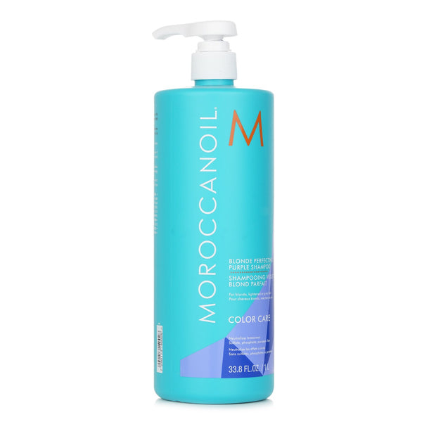 Moroccanoil Blonde Perfecting Purple Shampoo (For Blonde, Lightened Or Grey Hair)  1000ml/33.8oz