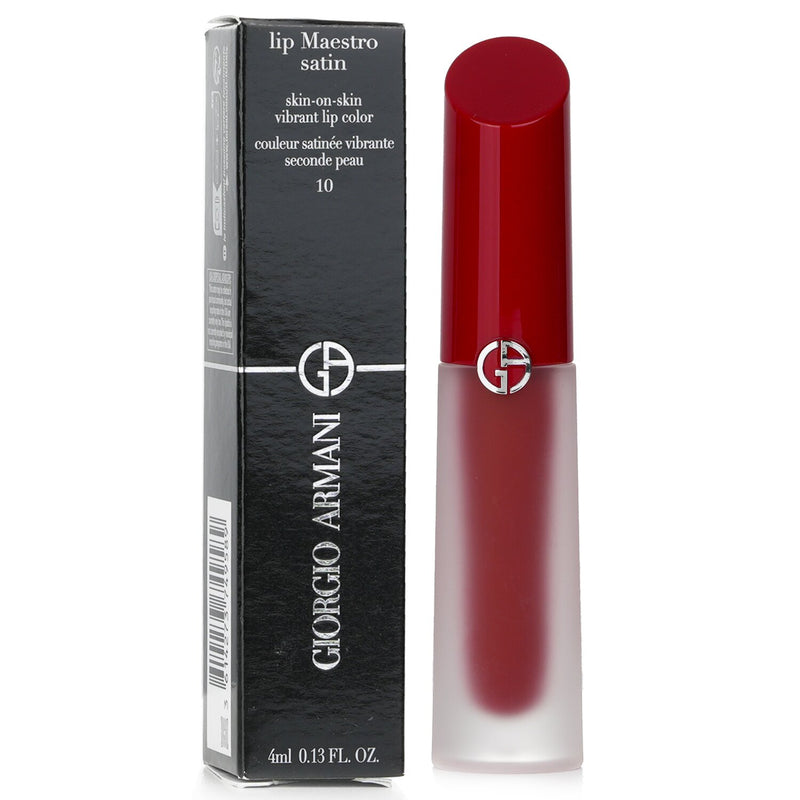 Giorgio Armani Lip Maestro Satin Skin On Skin Vibrant Lip Color - # 10 In Love  4ml/0.13oz