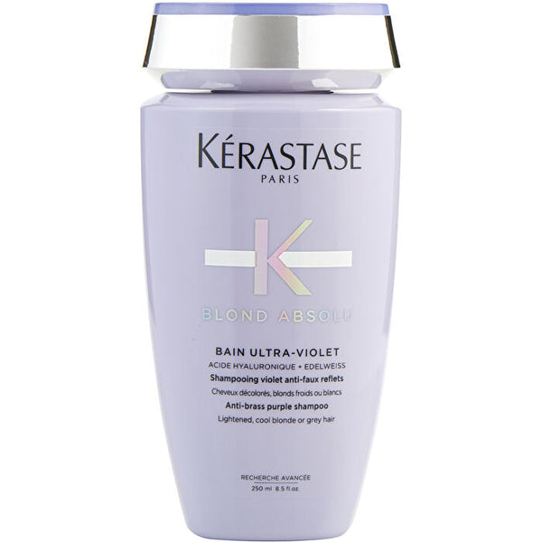 Kerastase Blond Absolu Bain Ultra-Violet Anti-Brass Purple Shampoo (Lightened, Cool Blonde or Grey Hair) 250ml/8.5oz