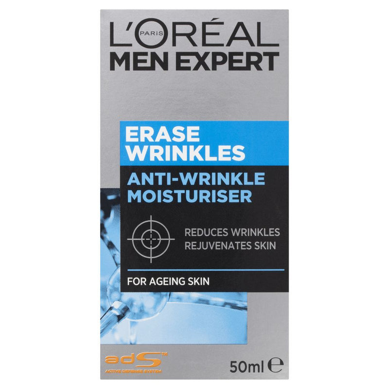 L'Oreal Paris Men Expert Wrinkle Decrease Moisturiser Erase Wrinkles 50ml