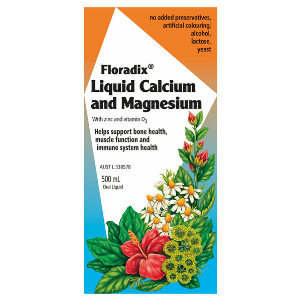 Floradix Liquid Calcium and Magnesium 500mL