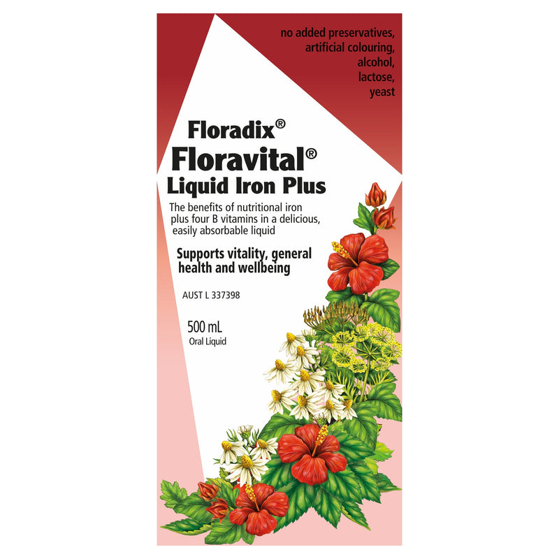 Floradix Floravital Liquid Iron Plus 500mL