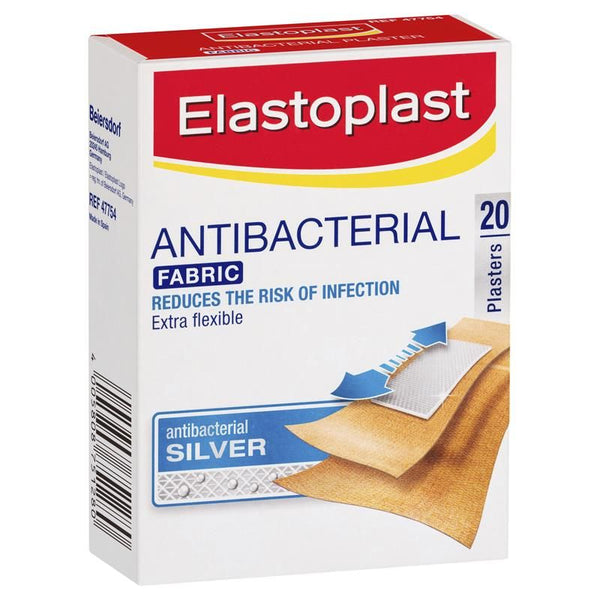 Elastoplast Antibacterial Fabric Stripe 20