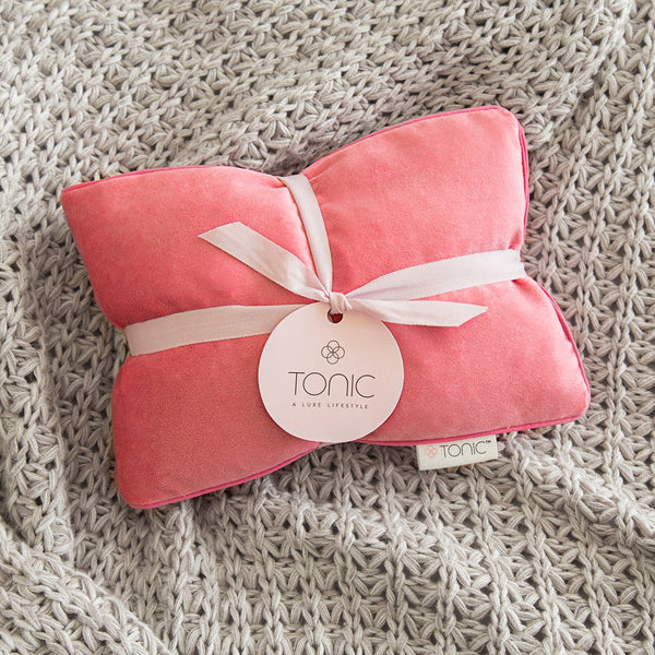 Tonic Luxe Velvet Heat Pillow - Coral