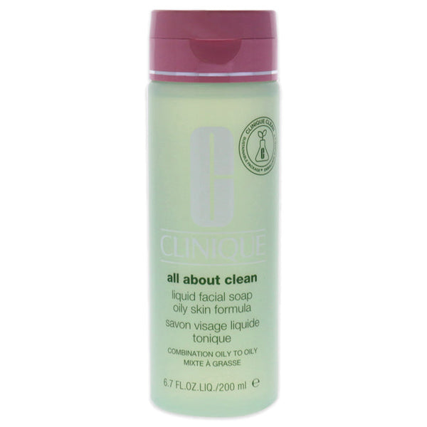 Clinique Liquid Facial Soap Oily Skin Formula by Clinique for Unisex - 6.7 oz Soap