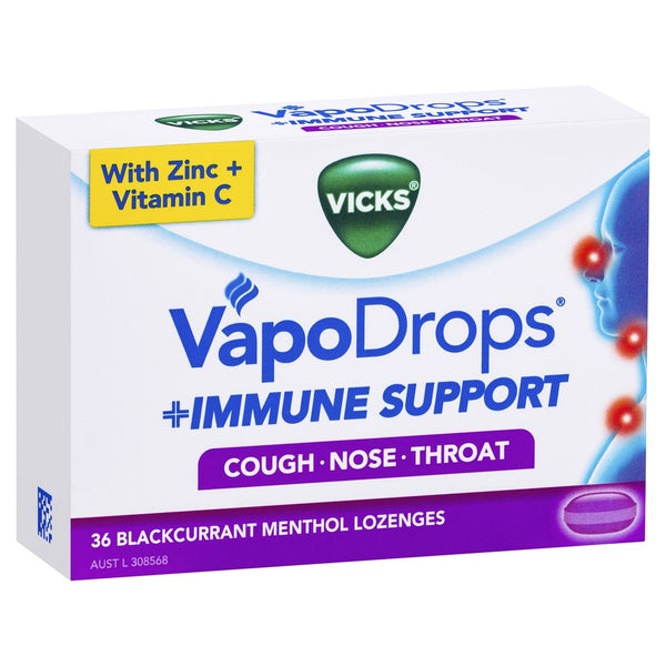 Vicks Immune Support Blackcurrant 36 Pack