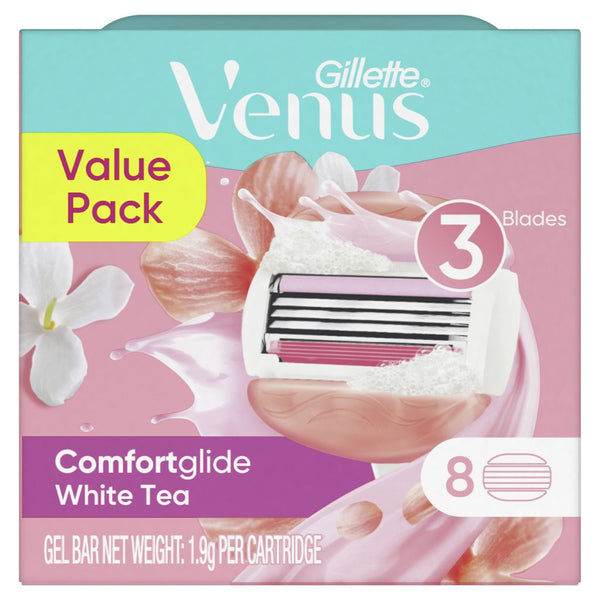 Gillette Venus Comfortglide White Tea Value Pack 8 Pack