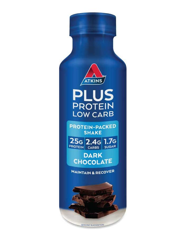 Atkins Plus Protein Shake Dark Chocolate 400ml