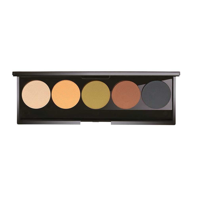 B Cosmic Pressed Eyeshadow Palette (5 Colors) Silky Red