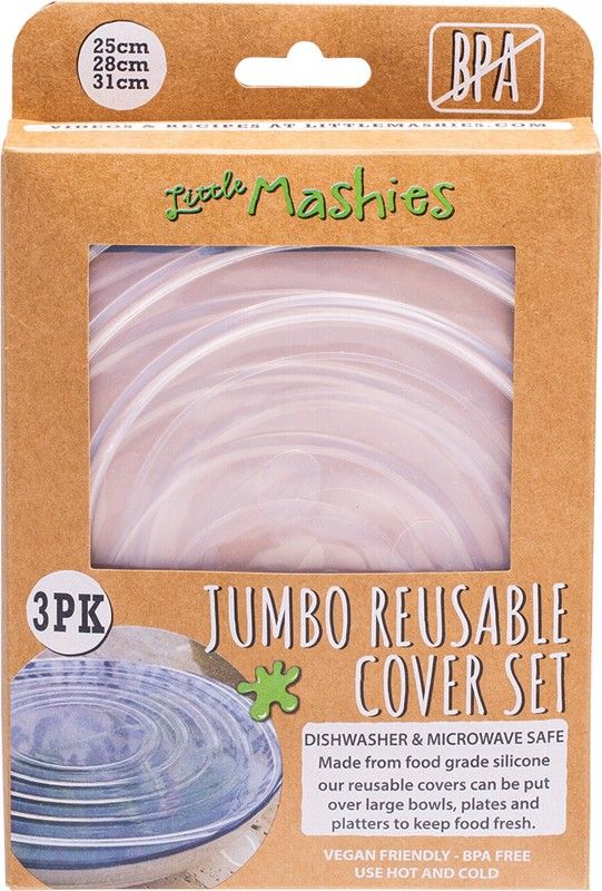Little Mashies Reusable Bowl Cover Set Jumbo 3 Pack