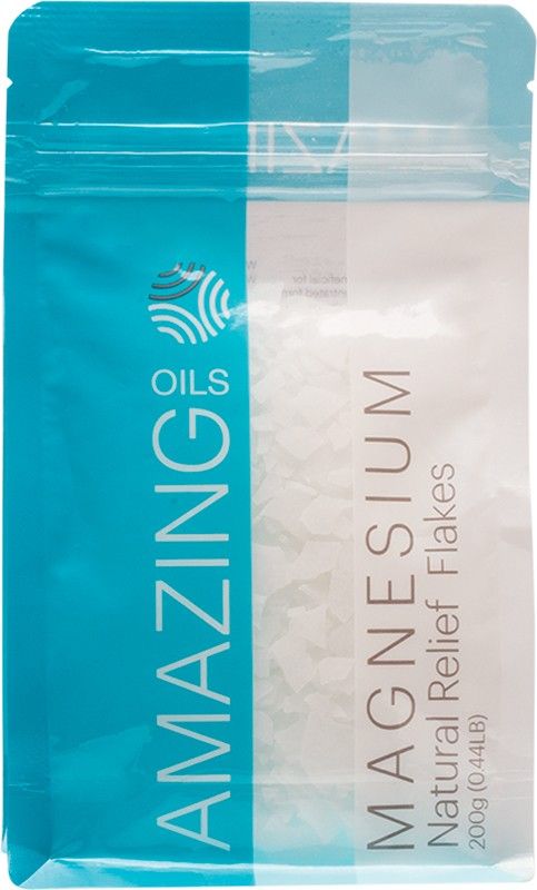Amazing Oils Magnesium Bath Flakes Natural Relief 200g