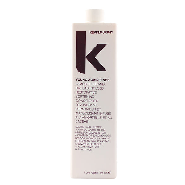 Kevin.Murphy Young.Again.Rinse (Immortelle and Baobab Infused Restorative Softening Conditioner - To Dry, Brittle or Damaged Hair) 1000ml/33.8oz